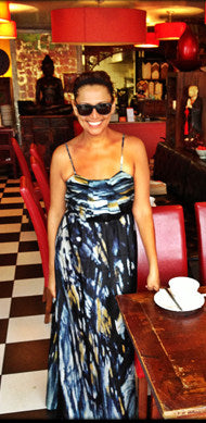 Graphic Print Maxi Dress