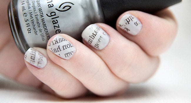 How-To: Newspaper Nails