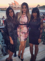 Khloe Kardashian hits Oz