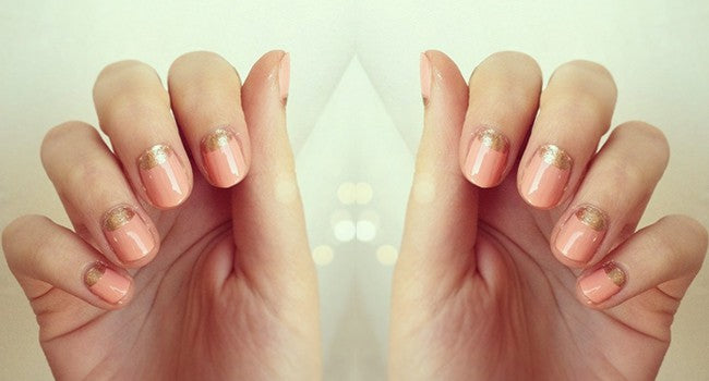 Nail Trend: Gold Half Moon