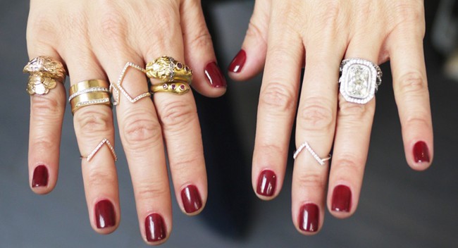 BEAUTIFUL BORDEAUX NAILS