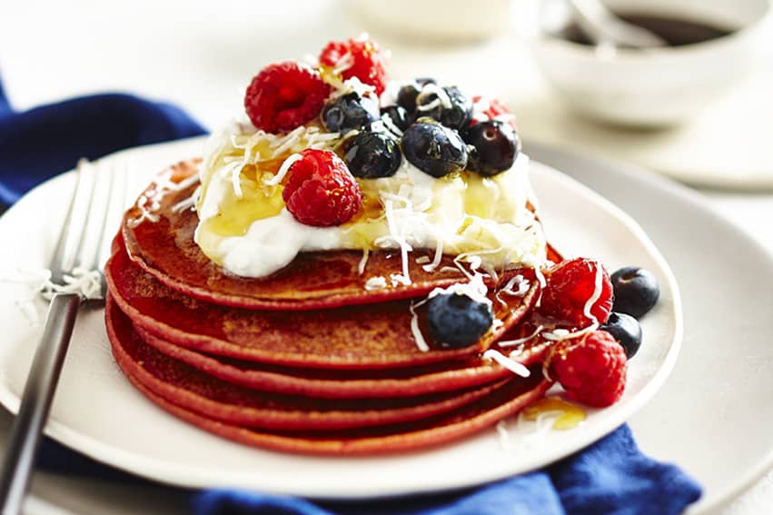 RED VELVET PANCAKES