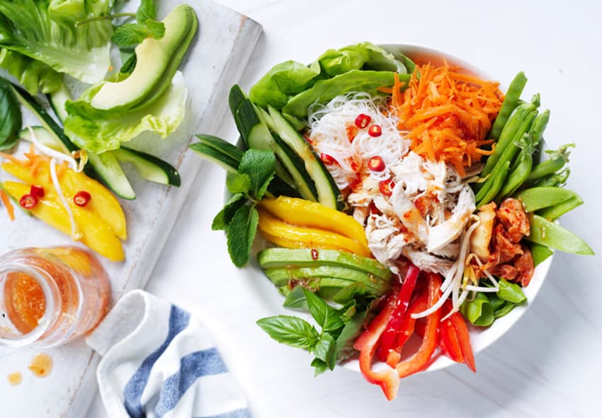 RICE PAPER ROLL BOWL
