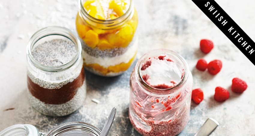 CHIA PUDDINGS: 4 WAYS