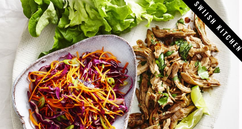 QUICK CHICKEN LETTUCE WRAPS