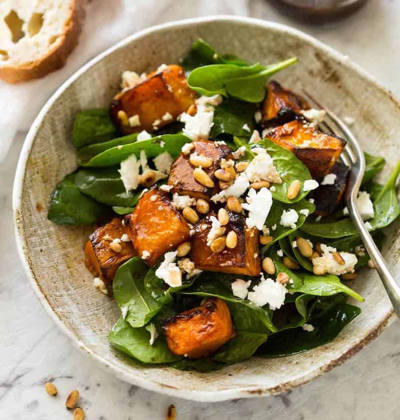 Easy Pumpkin & Feta Salad