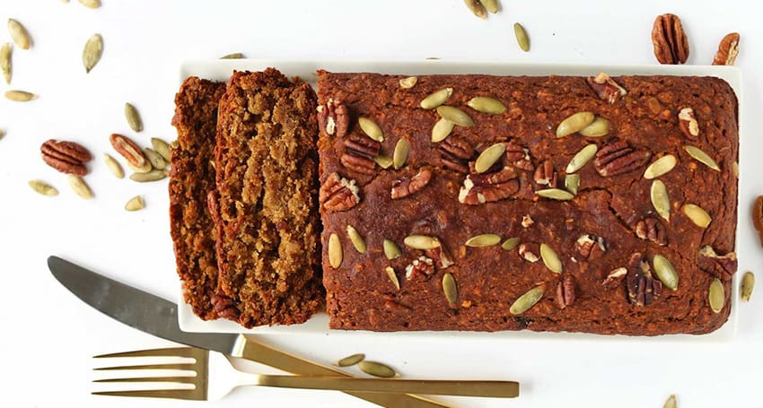 SPICED SWEET POTATO & BANANA LOAF
